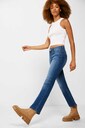 Sustainable wash kick flare jeans in blue