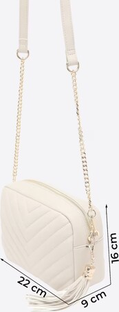 Crossbody Bag 'Eleni' in white & black