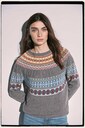 Jacquard birthday jumper in grey mix